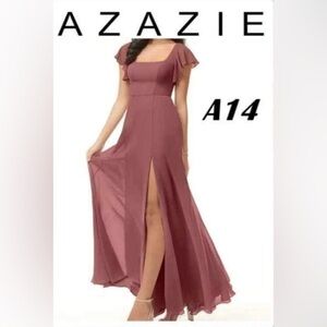 Azazie, Women's Bondi Bridesmaid Bridal Formal Dress - Amethyst. Size: A14. NIB
